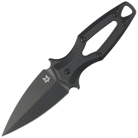 Nóż FOX Aka Black G10, Black Top Shield Elmax by Denis Simonutti (FX-554 B) FOX