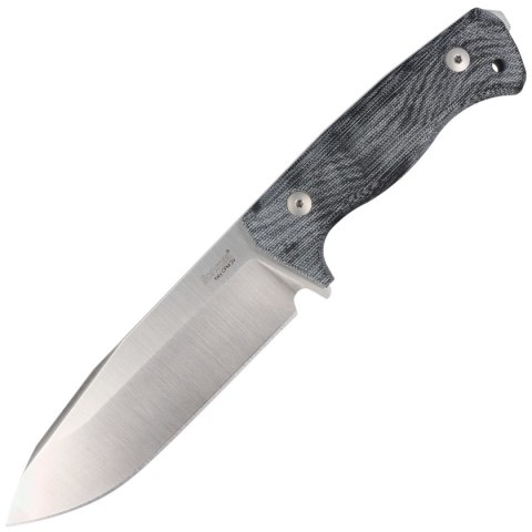 Nóż LionSteel Black Canvas Micarta, Satin CPM 3V by Molletta (T6 3V CVB) LionSteel