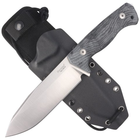 Nóż LionSteel Black Canvas Micarta, Satin CPM 3V by Molletta (T6 3V CVB) LionSteel