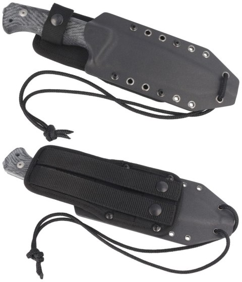 Nóż LionSteel Black Canvas Micarta, Satin CPM 3V by Molletta (T6 3V CVB) LionSteel