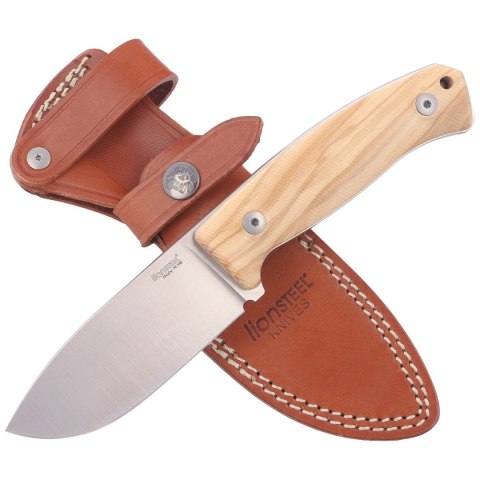 Nóż LionSteel Bushcraft Olive Wood, Satin Blade M390 by Molletta (M2M UL) LionSteel