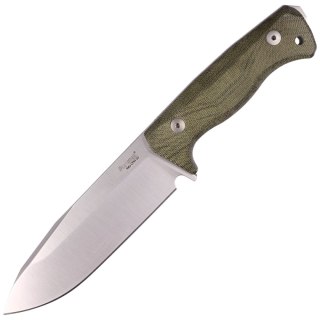 Nóż LionSteel Green Canvas Micarta, Satin CPM 3V by Molletta (T6 3V CVG) LionSteel