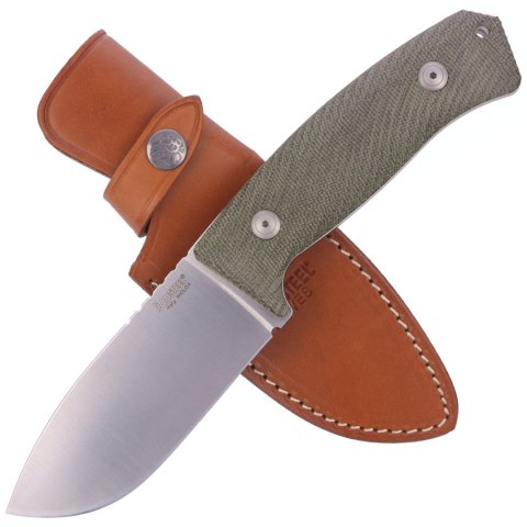 Nóż LionSteel M3 Green Canvas Micarta, Satin Niolox by Michele Pensato (M3 CVG) LionSteel