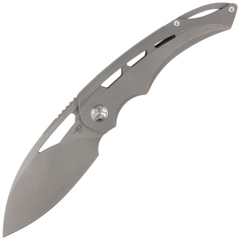 Nóż składany Bestech Fairchild Grey Titanium, Dark Beast Blast Stonewashed CPM S35VN by Kombou (BT2202B) Bestech Knives