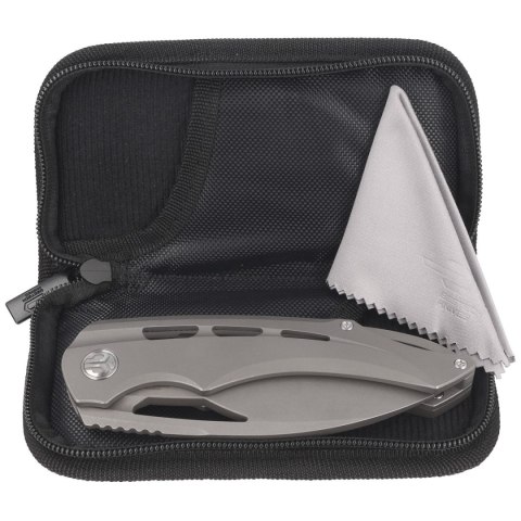 Nóż składany Bestech Fairchild Grey Titanium, Dark Beast Blast Stonewashed CPM S35VN by Kombou (BT2202B) Bestech Knives