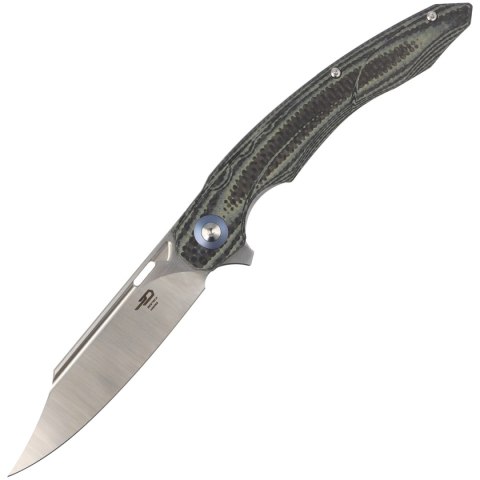 Nóż składany Bestech Fanga Carbon Fiber / Beige G10, Satin D2 by Kombou (BG18D) Bestech Knives