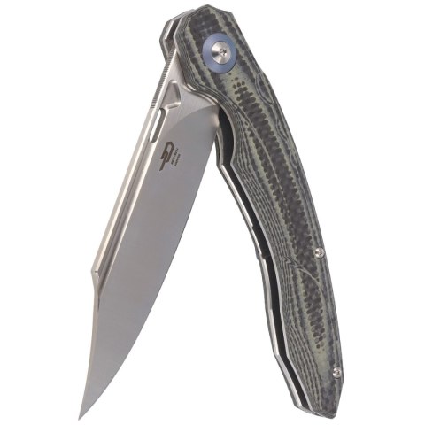 Nóż składany Bestech Fanga Carbon Fiber / Beige G10, Satin D2 by Kombou (BG18D) Bestech Knives