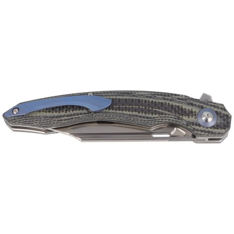 Nóż składany Bestech Fanga Carbon Fiber / Beige G10, Satin D2 by Kombou (BG18D) Bestech Knives