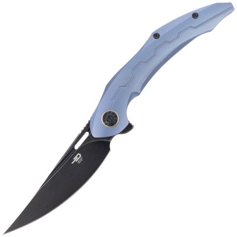 Nóż składany Bestech Marukka Blue Titanium, Black Stonewashed M390 by Kombou (BT2002B) Bestech Knives
