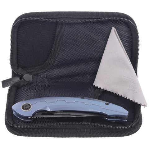 Nóż składany Bestech Marukka Blue Titanium, Black Stonewashed M390 by Kombou (BT2002B) Bestech Knives