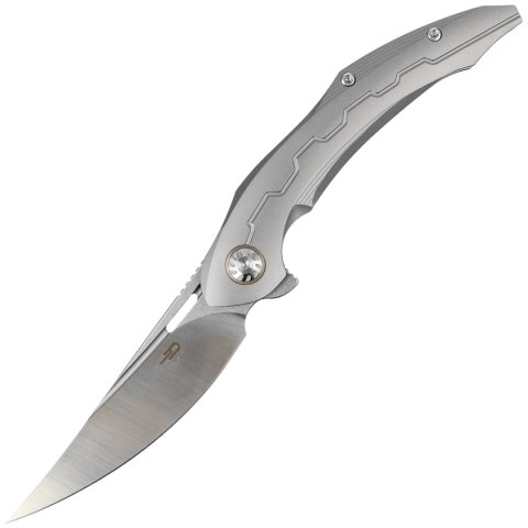 Nóż składany Bestech Marukka Grey Titanium, Stonewashed/Satin M390 by Kombou (BT2002A) Bestech Knives