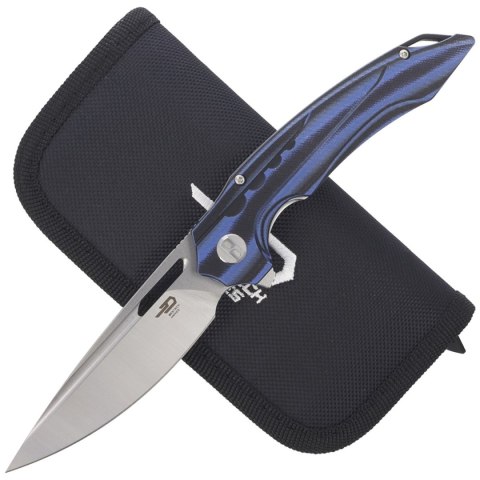 Nóż składany Bestech Ornetta Carbon Fiber / Blue G10, Stonewash / Satin N690 by Kombou (BL02A) Bestech Knives