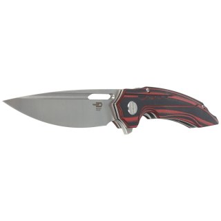 Nóż składany Bestech Ornetta Carbon Fiber / Red G10, Stonewash / Satin N690 by Kombou (BL02B) Bestech Knives
