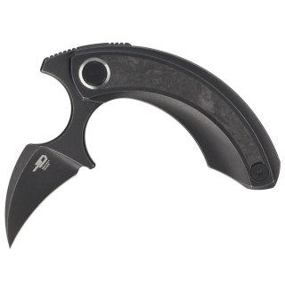 Nóż składany Bestech Strelit Black Titanium/Marbled Carbon Fiber, Black Stonewashed M390 by Ostap Hel (BT2103L) Bestech Knives
