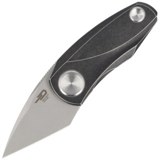 Nóż składany Bestech Tulip Frame Lock Black Titanium, Fine Stonewashed M390 by Ostap Hel (BT1913E) Bestech Knives