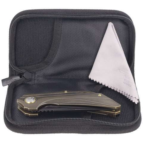Nóż składany Bestech Vigil Bronze Titanium, Black Stonewashed M390 by Kombou (BT2201D) Bestech Knives