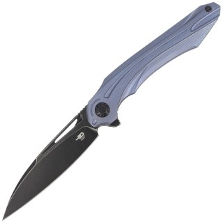 Nóż składany Bestech Wibra Blue Titanium, Black Stonewashed M390 by Kombou (BT2001C) Bestech Knives