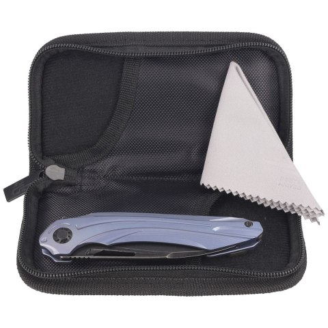 Nóż składany Bestech Wibra Blue Titanium, Black Stonewashed M390 by Kombou (BT2001C) Bestech Knives