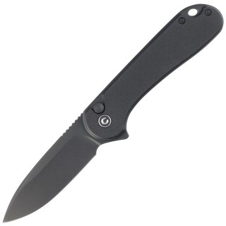 Nóż składany Civivi Button Lock Elementum II Black G10, Black Stonewashed Nitro-V (C18062P-1) Civivi by WE Knife