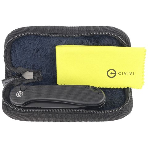 Nóż składany Civivi Button Lock Elementum II Black G10, Black Stonewashed Nitro-V (C18062P-1) Civivi by WE Knife