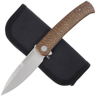 Nóż składany Civivi Cetos Brown Micarta / Steel, Silver Bead Blasted 14C28N (C21025B-1) Civivi by WE Knife