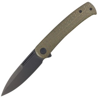 Nóż składany Civivi Cetos Green Micarta / Steel, Black Stonewashed 14C28N (C21025B-3) Civivi by WE Knife