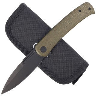 Nóż składany Civivi Cetos Green Micarta / Steel, Black Stonewashed 14C28N (C21025B-3) Civivi by WE Knife