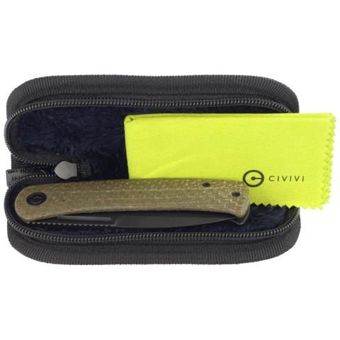 Nóż składany Civivi Cetos Green Micarta / Steel, Black Stonewashed 14C28N (C21025B-3) Civivi by WE Knife