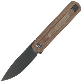 Nóż składany Civivi Foldis Brown Linen Micarta, Black Stonewashed Nitro-V by Ostap Hel (C21044-2) Civivi by WE Knife