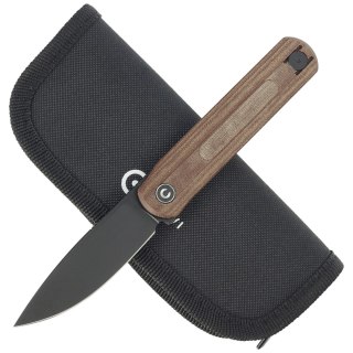 Nóż składany Civivi Foldis Brown Linen Micarta, Black Stonewashed Nitro-V by Ostap Hel (C21044-2) Civivi by WE Knife