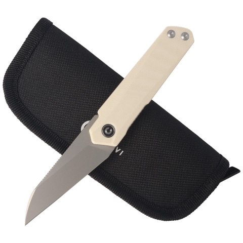 Nóż składany Civivi Ki-V Plus G10 Ivory, Silver Bead Blasted Nitro-V by Ostap Hel (C20005B-2) Civivi by WE Knife
