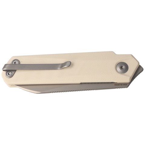 Nóż składany Civivi Ki-V Plus G10 Ivory, Silver Bead Blasted Nitro-V by Ostap Hel (C20005B-2) Civivi by WE Knife