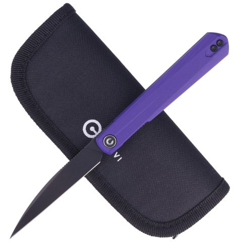 Nóż składany Civivi Knife Clavi Purple G10, Black Stonewashed Nitro-V by Ostap Hel (C21019-2) Civivi by WE Knife