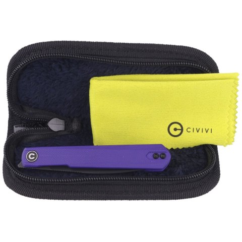 Nóż składany Civivi Knife Clavi Purple G10, Black Stonewashed Nitro-V by Ostap Hel (C21019-2) Civivi by WE Knife