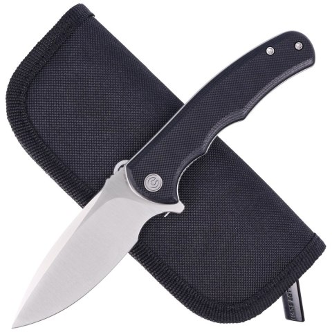 Nóż składany Civivi Mini Praxis Black G10, Satin D2 (C18026C-2) Civivi by WE Knife
