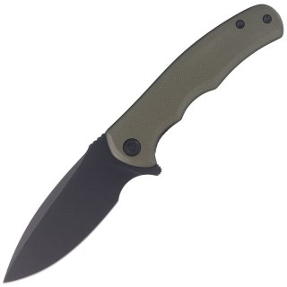 Nóż składany Civivi Mini Praxis Green G10, Black Stonewashed D2 (C18026C-1) Civivi by WE Knife