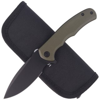 Nóż składany Civivi Mini Praxis Green G10, Black Stonewashed D2 (C18026C-1) Civivi by WE Knife