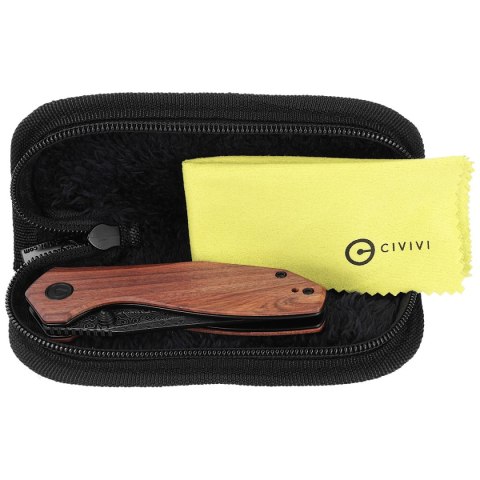 Nóż składany Civivi ODD 22 Cuibourtia Wood, Black Damascus by Tuffknives (C21032-DS1) Civivi by WE Knife