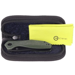 Nóż składany Civivi ODD 22 Green Canvas Micarta, Black Stonewashed 14C28N by Tuffknives (C21032-2) Civivi by WE Knife