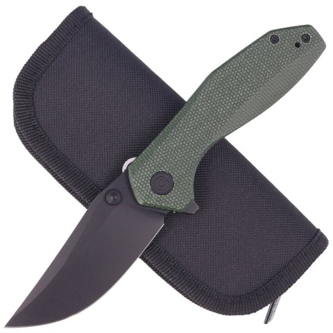 Nóż składany Civivi ODD 22 Green Canvas Micarta, Black Stonewashed 14C28N by Tuffknives (C21032-2) Civivi by WE Knife