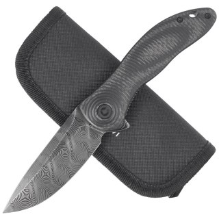 Nóż składany Civivi Synergy3 Black G10 / Twill Carbon Fiber, Black Damascus by Jim O'Young (C20075D-DS1) Civivi by WE Knife