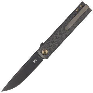Nóż składany Fox Chnops 3K Carbon Fiber, Black PVD M390 by Riccardo Gobbato (FX-543 CFBR) FOX