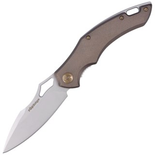 Nóż składany FoxEdge Sparrow Brown Anodized Aluminium, Sand Blasted by Denis Simonutti (FE-031) FOX