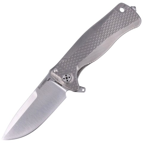 Nóż składany LionSTEEL SR22 Grey Titanium, Satin Sleipner by Molletta (SR22 G) LionSteel