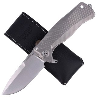 Nóż składany LionSTEEL SR22 Grey Titanium, Satin Sleipner by Molletta (SR22 G) LionSteel