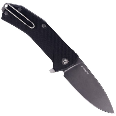 Nóż składany LionSteel KUR Black G10, Black Stonewashed Sleipner by Molletta (KUR BBK) LionSteel