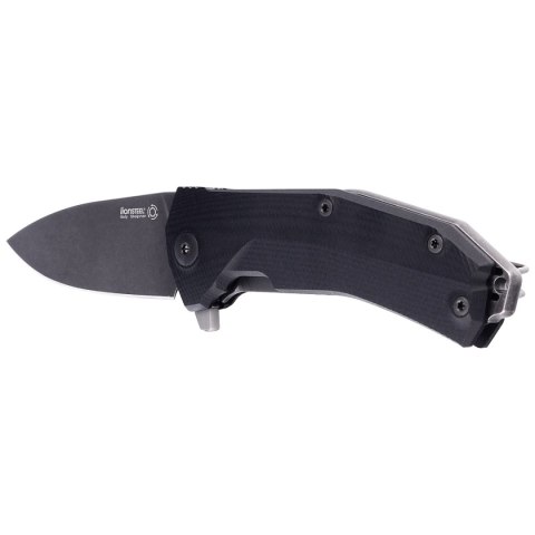 Nóż składany LionSteel KUR Black G10, Black Stonewashed Sleipner by Molletta (KUR BBK) LionSteel
