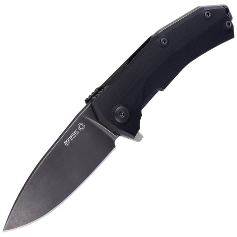 Nóż składany LionSteel KUR Black G10, Black Stonewashed Sleipner by Molletta (KUR BBK) LionSteel