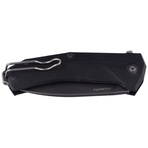 Nóż składany LionSteel KUR Black G10, Black Stonewashed Sleipner by Molletta (KUR BBK) LionSteel