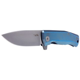 Nóż składany LionSteel Myto Blue Titanium, Satin M390 by Molletta (MT01 BL) LionSteel